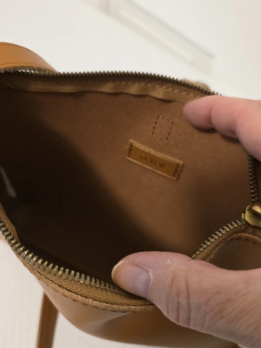 J. Crew Ryann Leather Crossbody Bag, Sleek Slim Casual